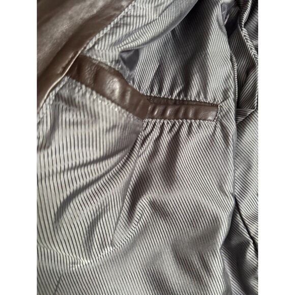 Vintage Genuine Leather Coat Oversized Unisex Fit - Picture 10 of 10